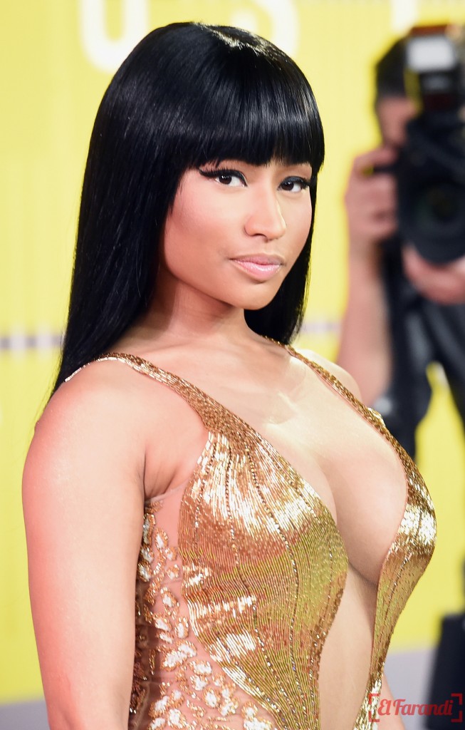 LOS ANGELES, CA - AUGUST 30: Rapper Nicki Minaj attends the 2015 MTV Video Music Awards at Microsoft Theater on August 30, 2015 in Los Angeles, California.   Jason Merritt/Getty Images/AFP