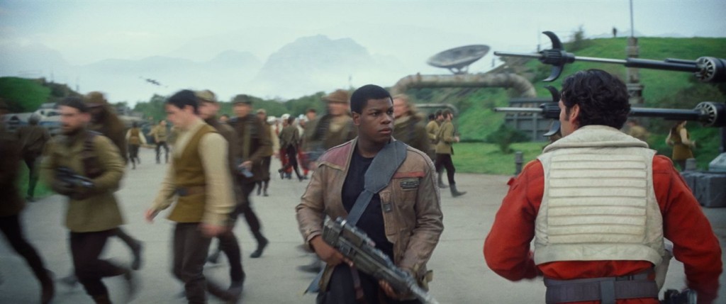 Finn (John Boyega) y Poe Dameron (Oscar Isaac)