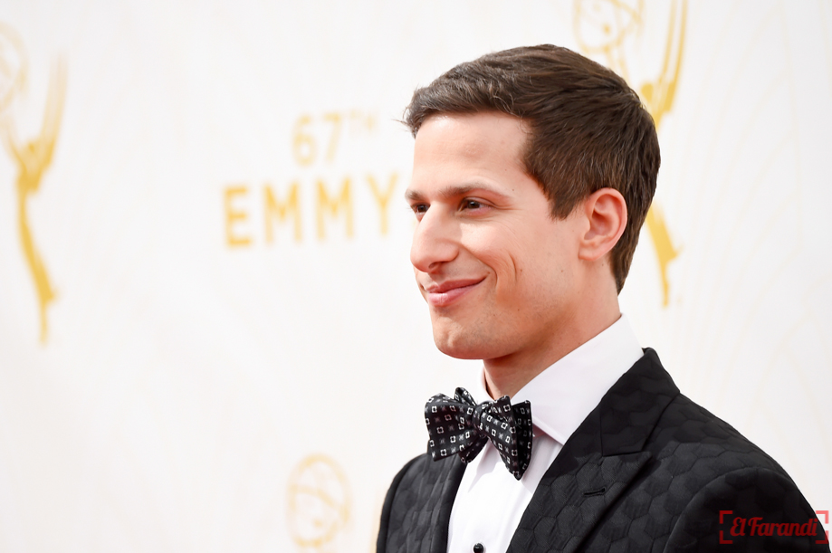 LOS ANGELES, CA - SEPTEMBER 20: Host Andy Samberg attends the 67th Annual Primetime Emmy Awards at Microsoft Theater on September 20, 2015 in Los Angeles, California. Frazer Harrison/Getty Images/AFP