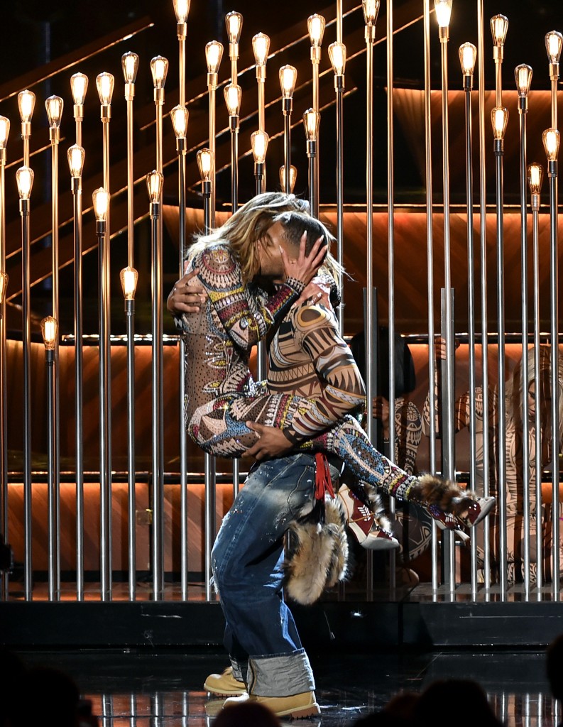 LOS ANGELES, CA - NOVEMBER 22: Host Jennifer Lopez performs onstage during the 2015 American Music Awards at Microsoft Theater on November 22, 2015 in Los Angeles, California. Kevin Winter/Getty Images/AFP