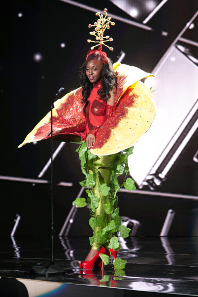 Adorya Rocio Baly, Miss British Virgin Islands 2015 debuts her National Costume on stage at Planet Hollywood Resort & Casino Wednesday, December 16, 2015. The 2015 Miss Universe contestants are touring, filming, rehearsing and preparing to compete for the DIC Crown in Las Vegas. Tune in to the FOX telecast at 7:00 PM ET live/PT tape-delayed on Sunday, Dec. 20, from Planet Hollywood Resort & Casino in Las Vegas to see who will become Miss Universe 2015. HO/The Miss Universe Organization