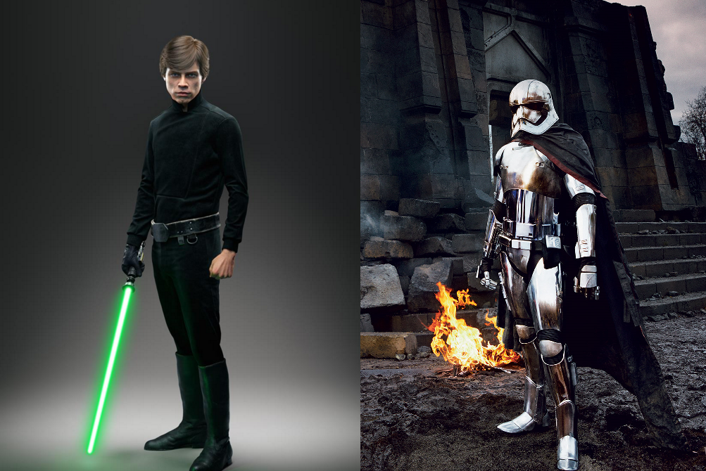 Luke Skywallker y Capitán Phasma