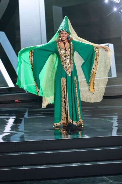Cynthia Samuel, Miss Lebanon 2015 debuts her National Costume on stage at Planet Hollywood Resort & Casino Wednesday, December 16, 2015. The 2015 Miss Universe contestants are touring, filming, rehearsing and preparing to compete for the DIC Crown in Las Vegas. Tune in to the FOX telecast at 7:00 PM ET live/PT tape-delayed on Sunday, Dec. 20, from Planet Hollywood Resort & Casino in Las Vegas to see who will become Miss Universe 2015. HO/The Miss Universe Organization