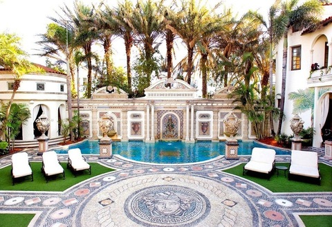 Stunning new images of the Gianni Versace mansion as the property is put up for auction