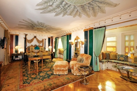 Stunning new images of the Gianni Versace mansion as the property is put up for auction. The famously extravagant South Beach mansion which once belonged to the late fashion designer, Gianni Versace, is going up for sale in a private auction on September 17. The auction will be held at the spectacular 10-bedroom, 11-bath estate at 1116 Ocean Drive, Miami Beach. The debt holder, VM South Beach LLC, has put in a stalking-horse bid of $25 million itself, setting a minimum for other bidders. The sale will include the property fully furnished. The current owner, Peter Loftin, put Casa Casuarina LLC, the company that owns the property, in Chapter 11 bankruptcy proceedings on July 1 in a bid to stave off creditors' efforts to appoint a receiver. Pictured: New image of Versace mansion Ref: SPL611354 160913 Picture by: Splash News / TheJills Splash News and Pictures Los Angeles: 310-821-2666 New York: 212-619-2666 London: 870-934-2666 photodesk@splashnews.com 