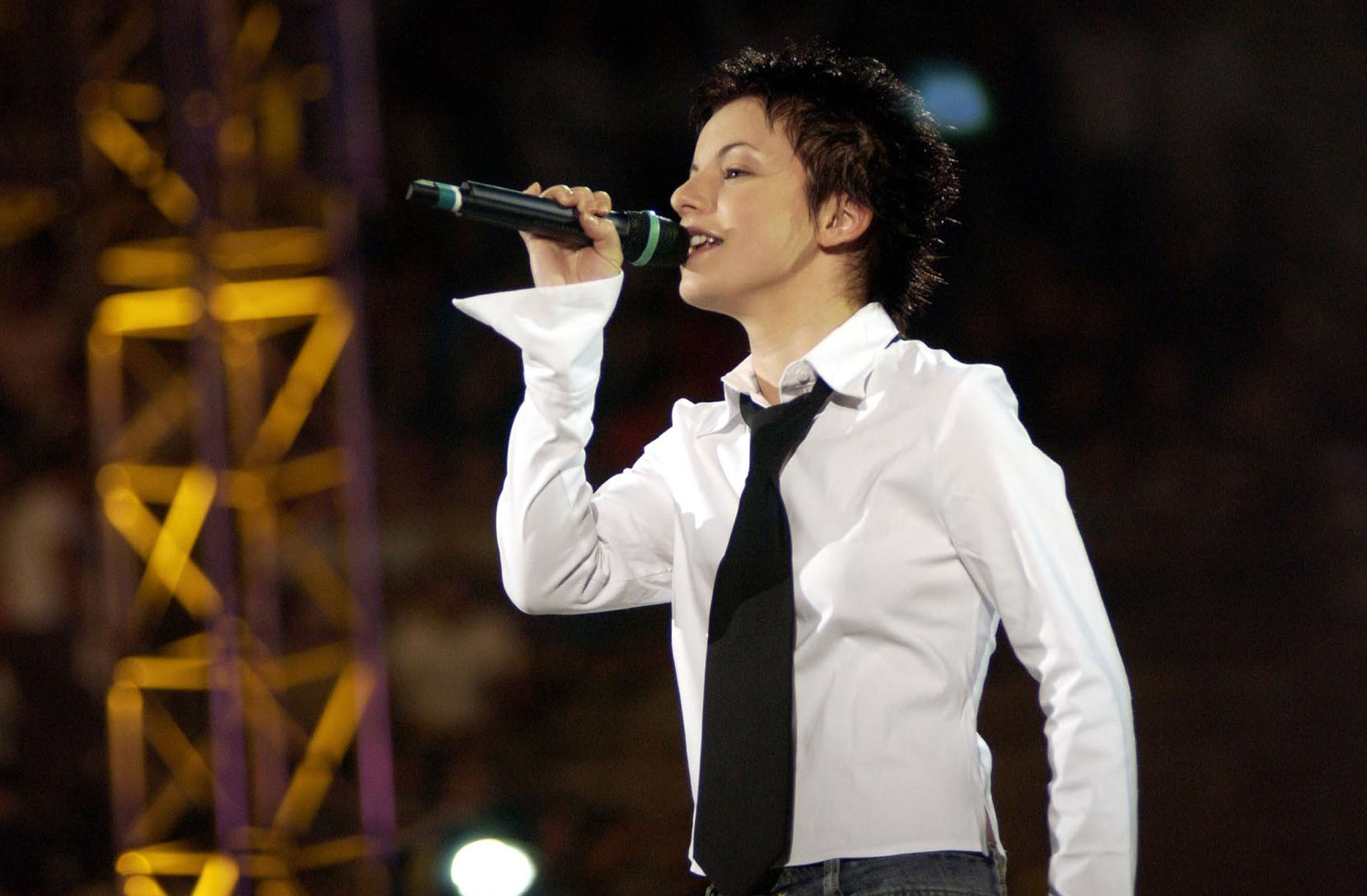 Julia Volkova of t.A.T.u. performs at Festivalbar 09/07/02 Verona's Arena Italy (Photo by Diena/Brengola/WireImage)