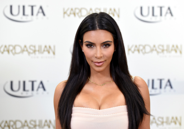 LOS ANGELES, CA - AUGUST 06:  Kim Kardashian celebrates summer with the Kardashian Sun Kissed line and fans at ULTA Beauty on August 6, 2014 in Los Angeles, California.  (Photo by Jason Merritt/Getty Images)
