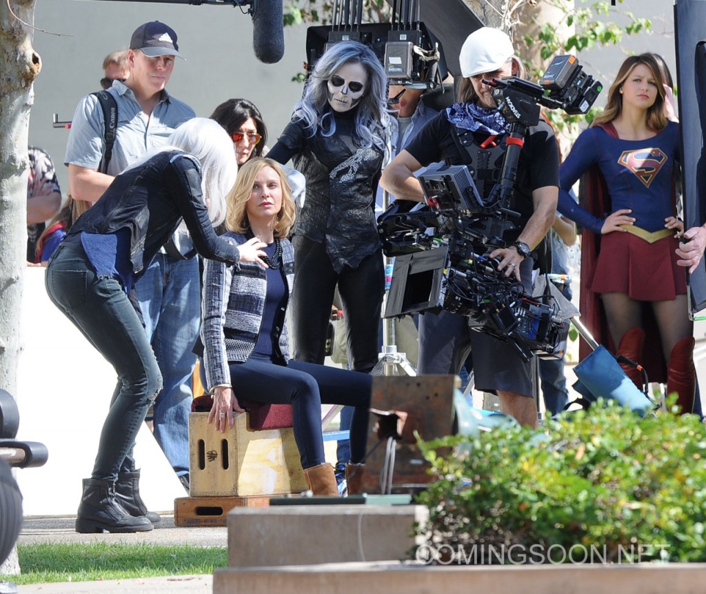 "Supergirl" Melissa Benoist meets Flash Grant Gustin