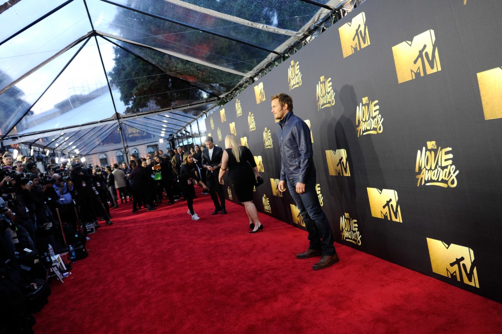BURBANK, CALIFORNIA - APRIL 09: Actor Chris Pratt attends the 2016 MTV Movie Awards at Warner Bros. Studios on April 9, 2016 in Burbank, California. MTV Movie Awards airs April 10, 2016 at 8pm ET/PT. Emma McIntyre/Getty Images for MTV/AFP
