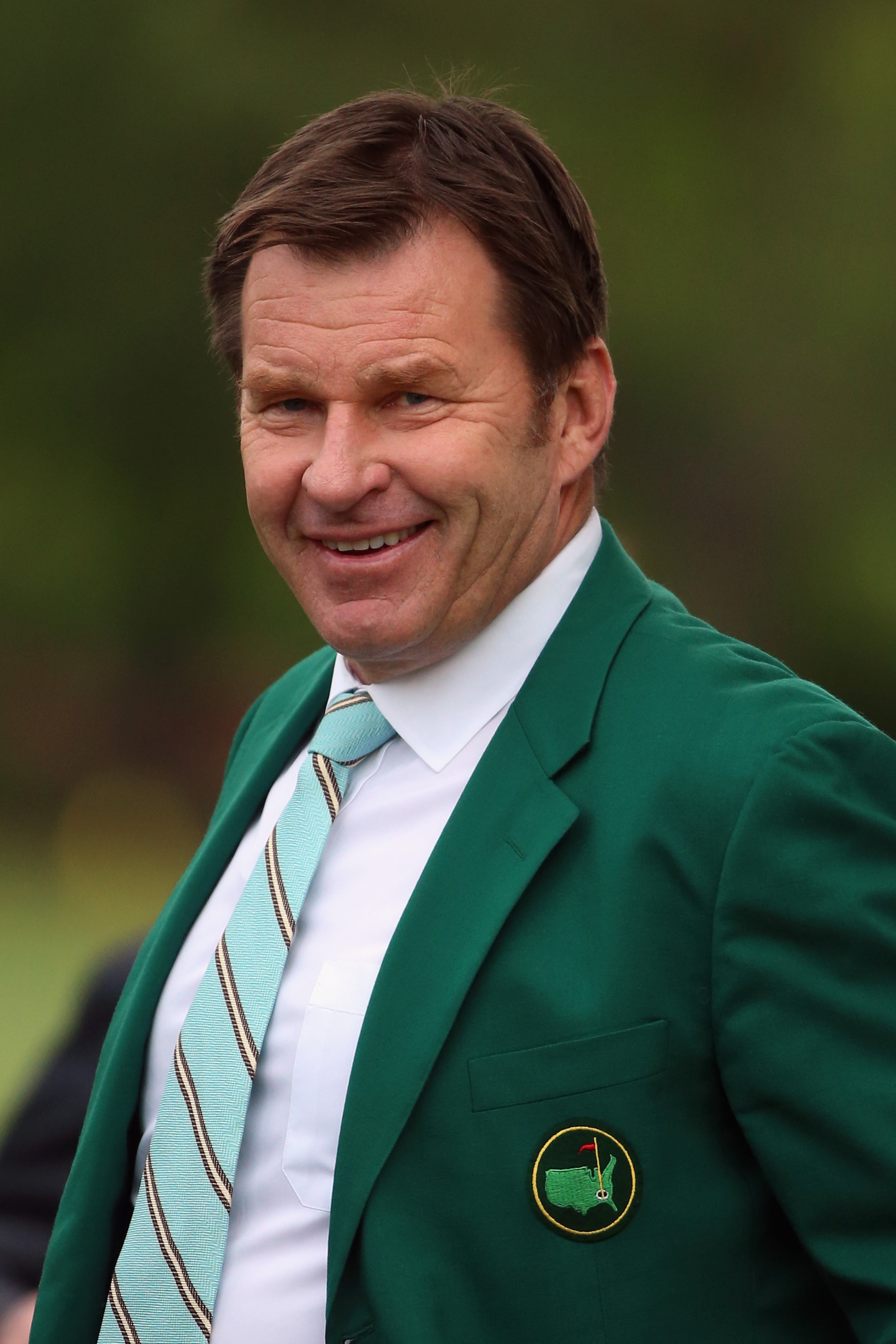AUGUSTA, GA - APRIL 06: Sir Nick Faldo looks on during a practice round prior to the start of the 2015 Masters Tournament at Augusta National Golf Club on April 6, 2015 in Augusta, Georgia. (Photo by Andrew Redington/Getty Images)