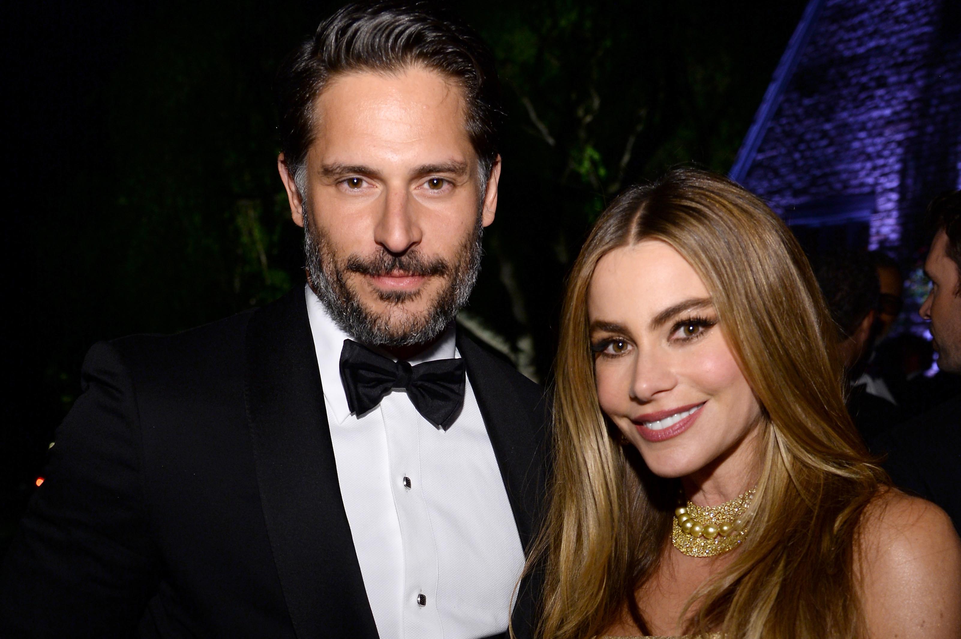 WASHINGTON, DC - MAY 03:  Actors Joe Manganiello (L) and Sofia Vergara attend the Bloomberg & Vanity Fair cocktail reception following the 2014 WHCA Dinner at Villa Firenze on May 3, 2014 in Washington, DC.  (Photo by Dimitrios Kambouris/VF14/WireImage)