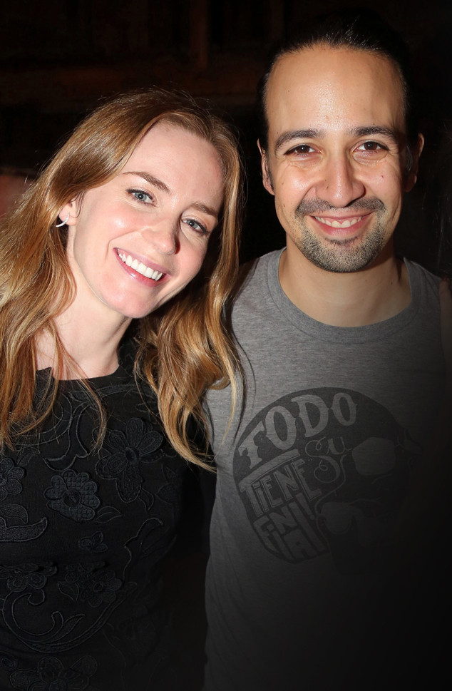 Emily Blunt y Lin-Manuel Miranda