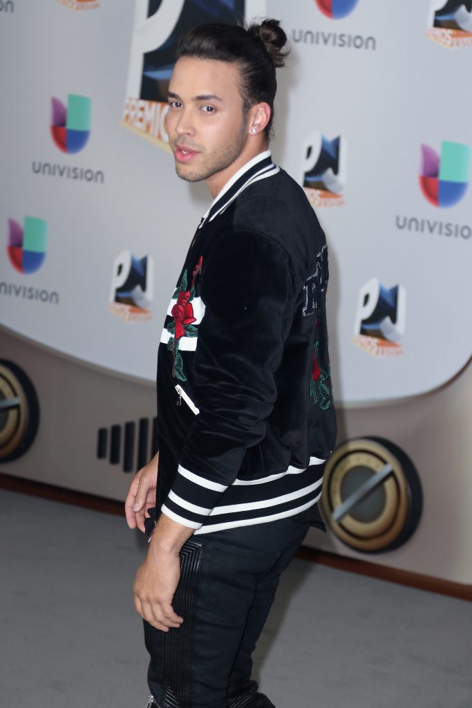 MIAMI, FL - JULY 14: Singer-songwriter Prince Royce attends the Univision's 13th Edition Of Premios Juventud Youth Awards at Bank United Center on July 14, 2016 in Miami, Florida.   John Parra/Getty Images for Univision/AFP