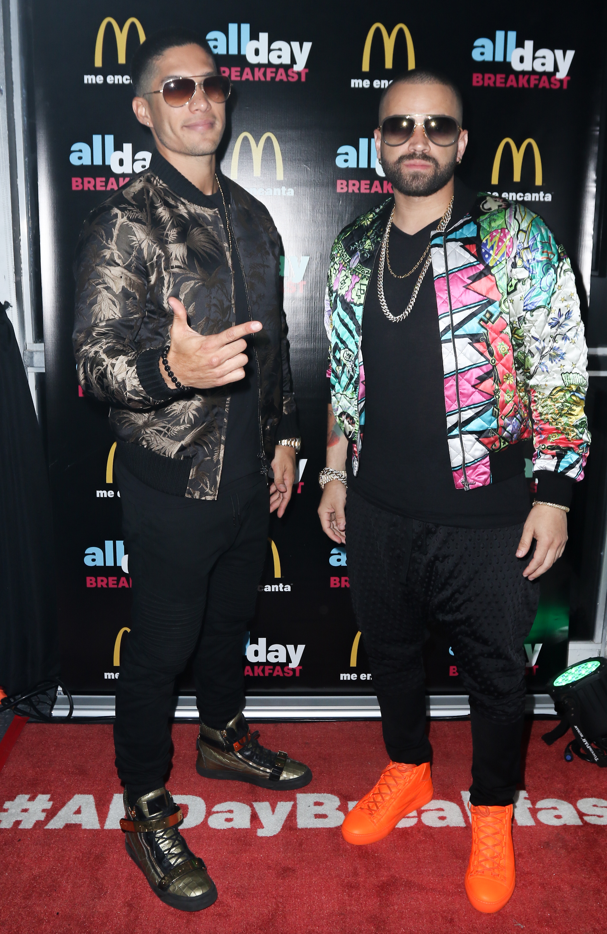 MIAMI, FL - JULY 14: Chino Y Nacho attend McDonald's All Day Breakfast Bash At Premios Juventud After Party Presented By McDonald's on July 14, 2016 in Miami, Florida.   John Parra/Getty Images for McDonald's /AFP