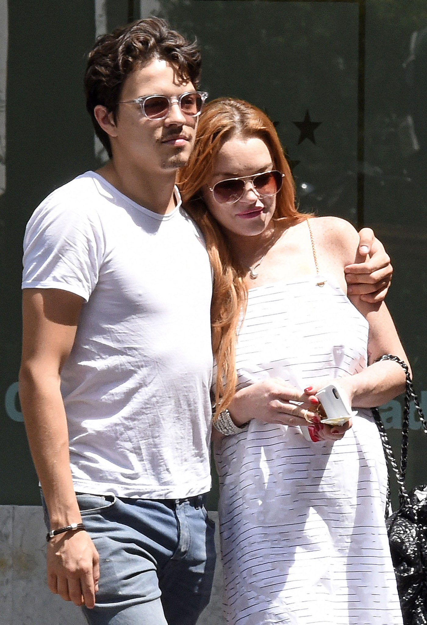52088170 Actress Lindsay Lohan and fiance Egor Tarabasov spending the day together in Madrid, Spain on June 10, 2016. Egor has been planning a huge 30th birthday bash for Lindsay on July 2nd in Greece. FameFlynet, Inc - Beverly Hills, CA, USA - +1 (310) 505-9876 RESTRICTIONS APPLY: USA/AUSTRALIA ONLY