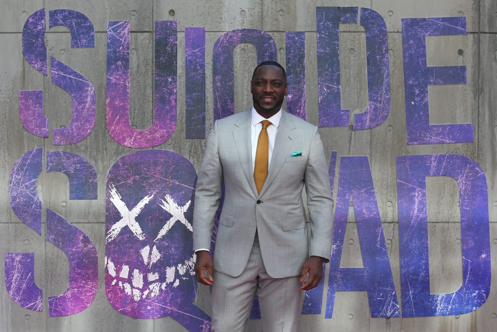 British actor Adewale Akinnuoye-Agbaje poses as he arrives to attend the European premiere of the film Suicide Squad in central London on August 3, 2016. / AFP PHOTO / JUSTIN TALLIS