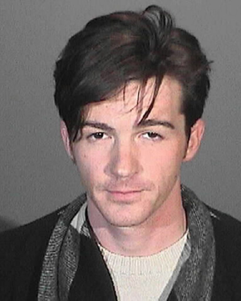 GLENDALE, CA - DECEMBER 21:  (EDITORS NOTE: Best quality available) In this handout photo provided by the Glendale Police Department, actor Drake Bell is seen in a police booking photo after his arrest on suspicion of driving under the influence, DUI, December 21, 2015 in Glendale, California.  Bell was charged with a misdemeanor January 13, 2016 in connection with the incident and faces jail time and a suspended license.  (Photo by Glendale Police Department via Getty Images)