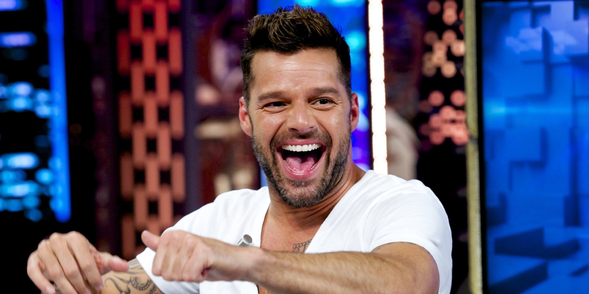 MADRID, SPAIN - JUNE 09: Ricky Martin attends 'El Hormiguero' Tv show at Vertice Studio on June 9, 2014 in Madrid, Spain. (Photo by Juan Naharro Gimenez/WireImage)