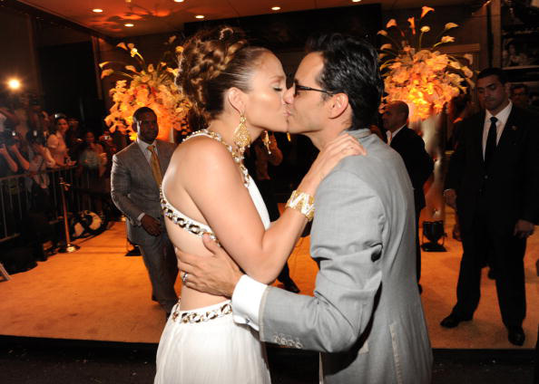 (EXCLUSIVE, Premium Rates Apply) NEW YORK - JULY 25: *EXCLUSIVE COVERAGE* Jennifer Lopez and Marc Anthony attend Jennifer Lopez's Surprise Birthday Party at the Edison Ballroom on July 25, 2009 in New York City. (Photo by Kevin Mazur/WireImage)
