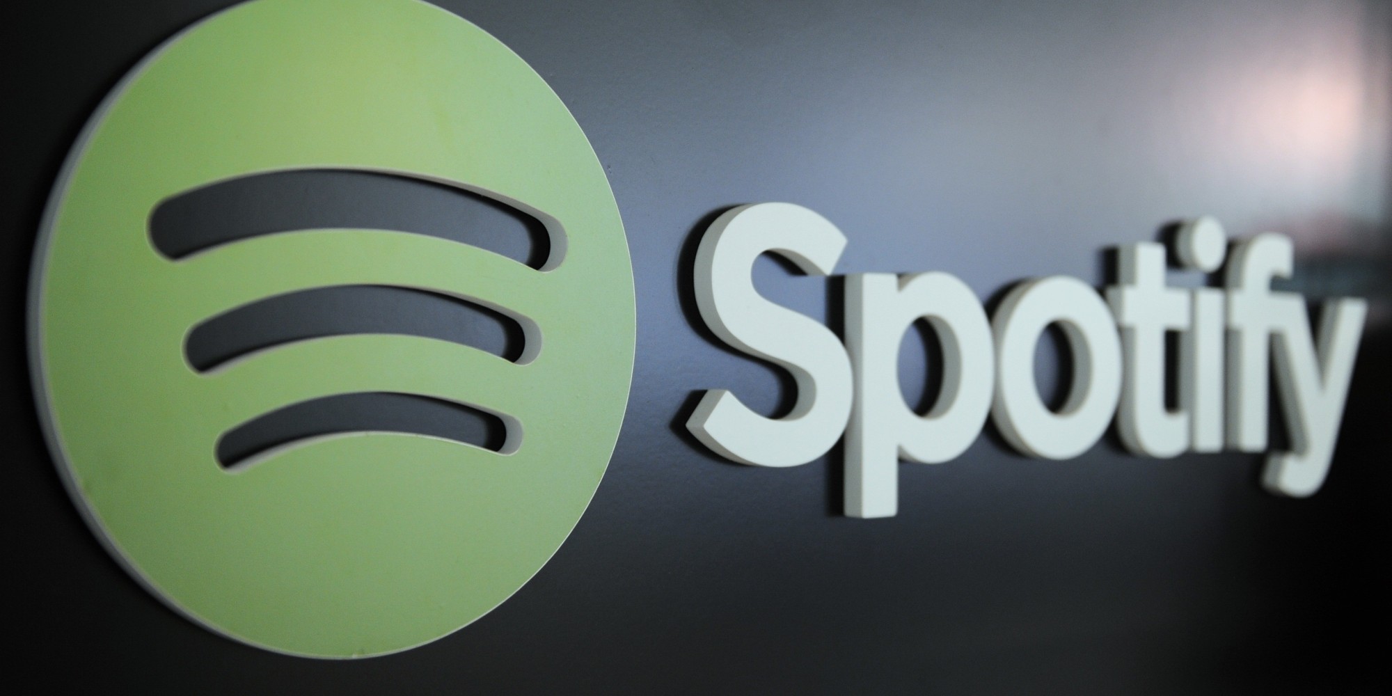 The logo of the music streaming service Spotify in Berlin, Germany, 25 February 2014. Photo: Britta Pedersen